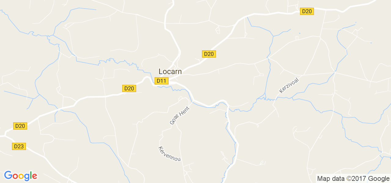 map de la ville de Locarn