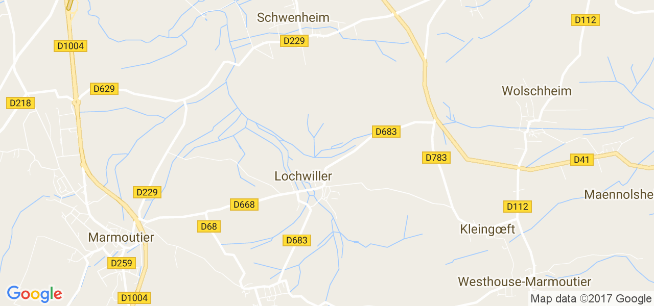 map de la ville de Lochwiller