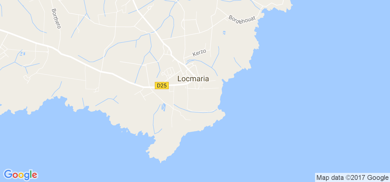map de la ville de Locmaria