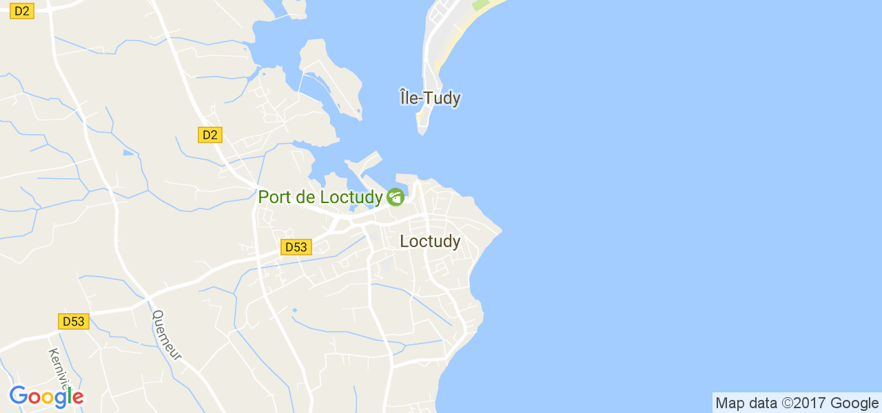 map de la ville de Loctudy