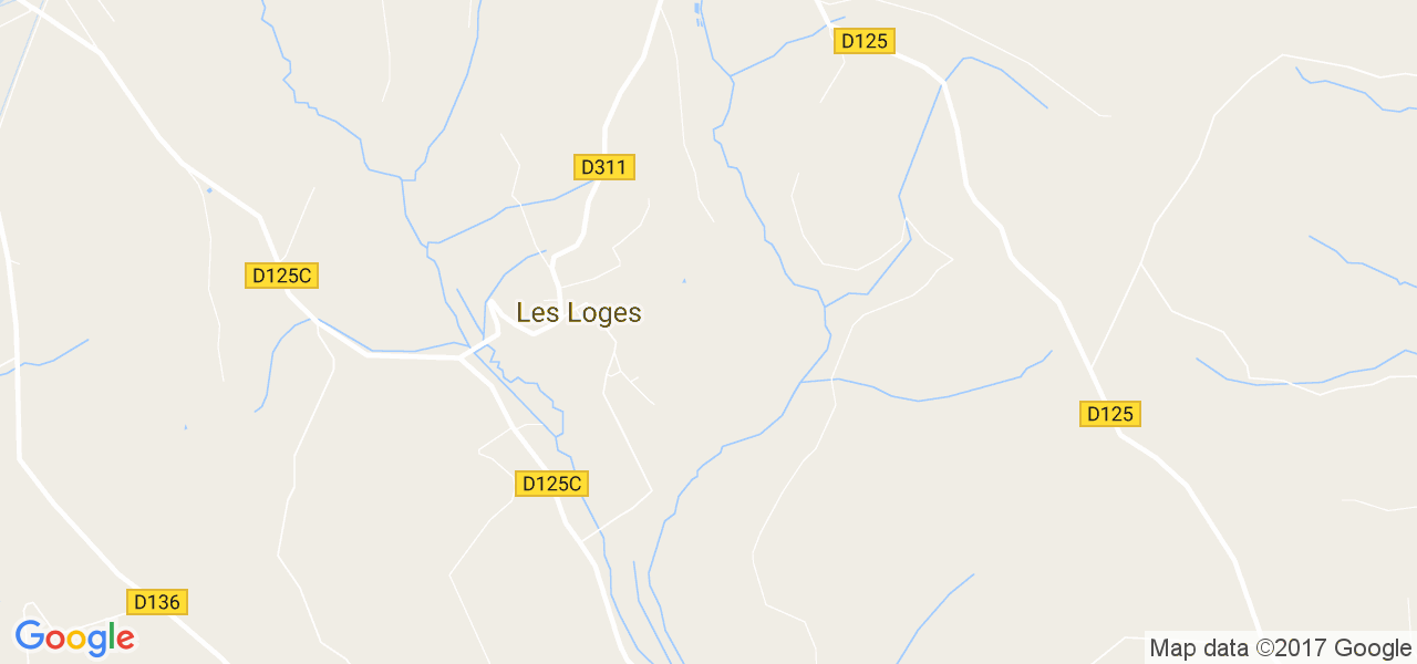 map de la ville de Loges