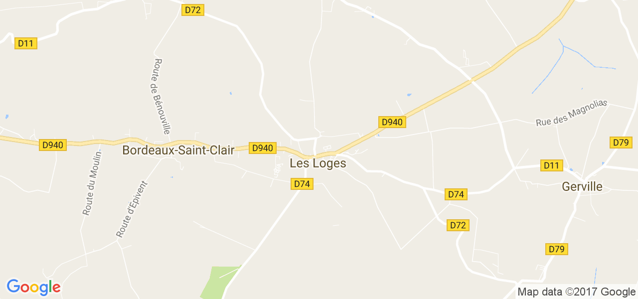 map de la ville de Loges