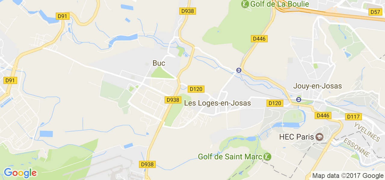 map de la ville de Loges-en-Josas