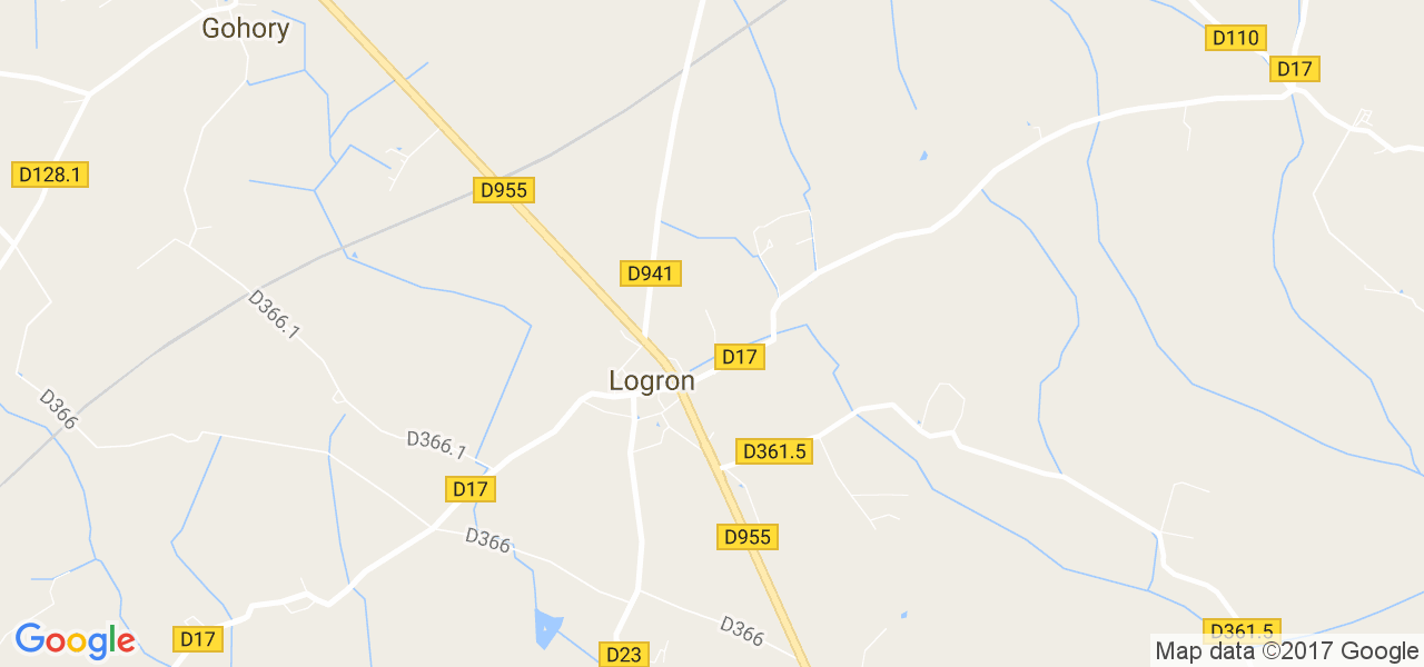 map de la ville de Logron