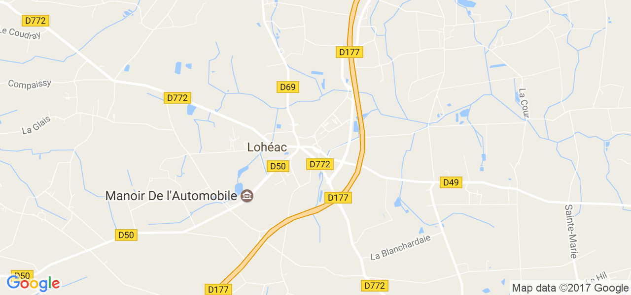 map de la ville de Lohéac