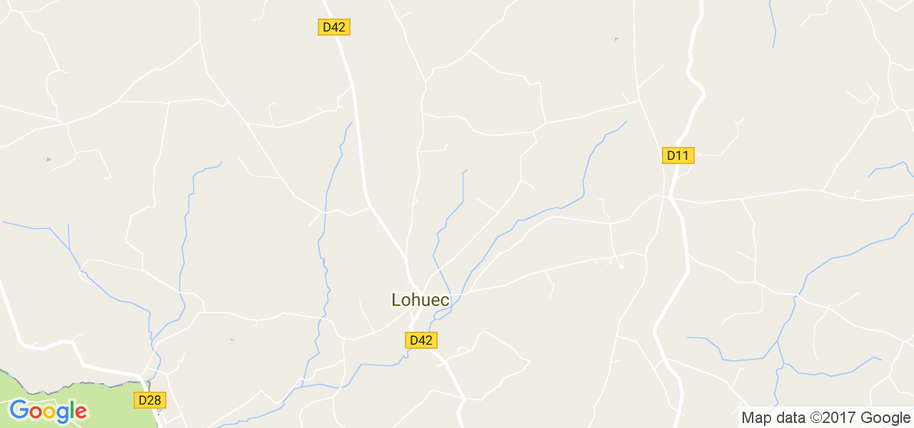 map de la ville de Lohuec