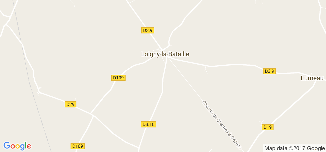 map de la ville de Loigny-la-Bataille