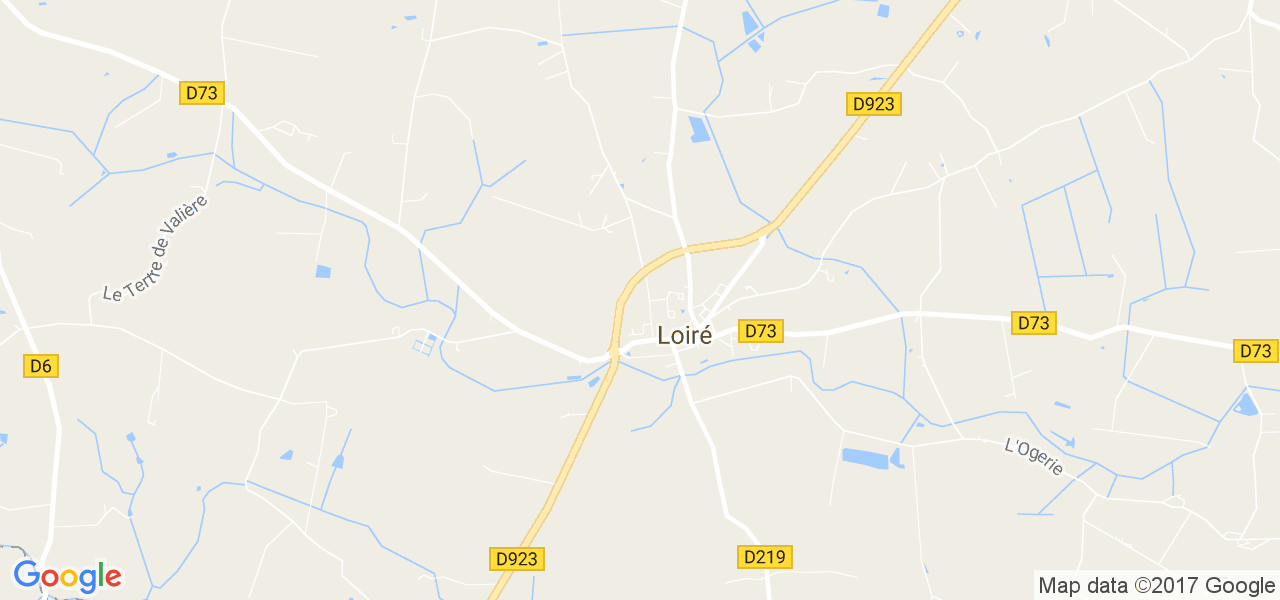 map de la ville de Loiré