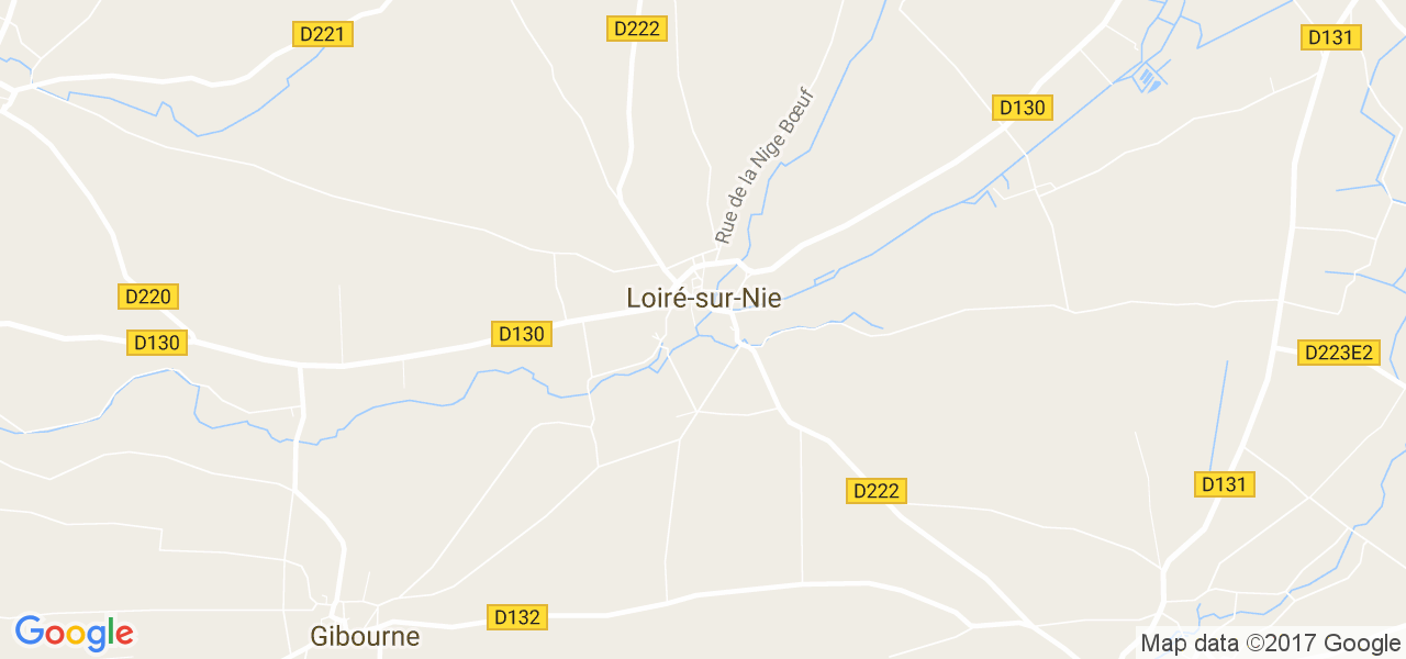 map de la ville de Loiré-sur-Nie