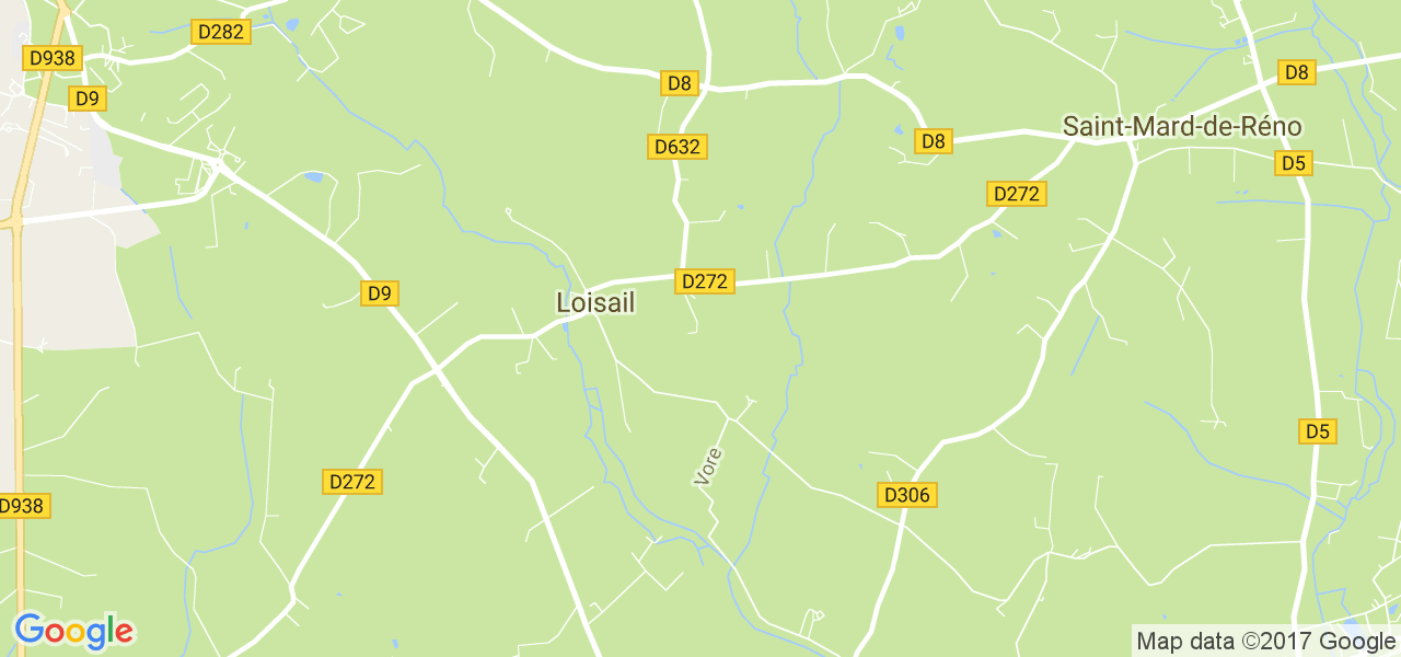 map de la ville de Loisail