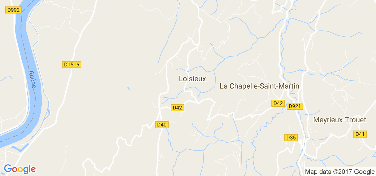 map de la ville de Loisieux