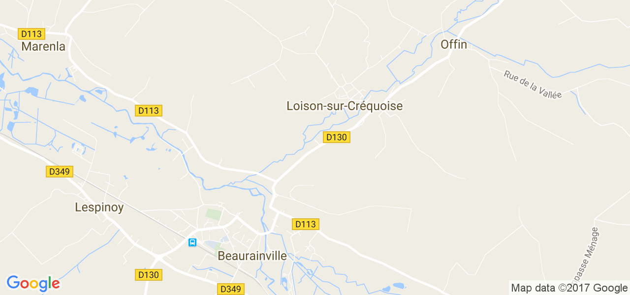 map de la ville de Loison-sur-Créquoise