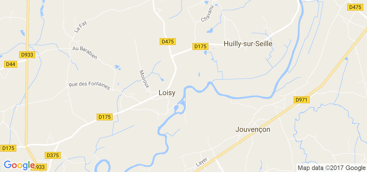 map de la ville de Loisy