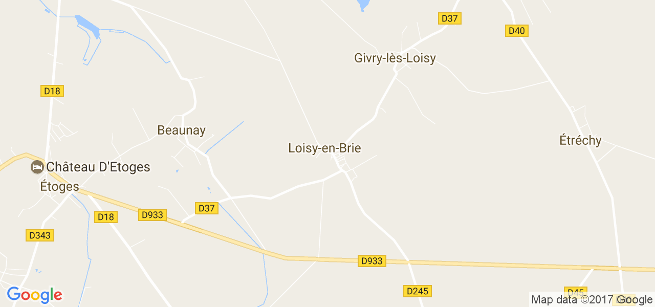 map de la ville de Loisy-en-Brie