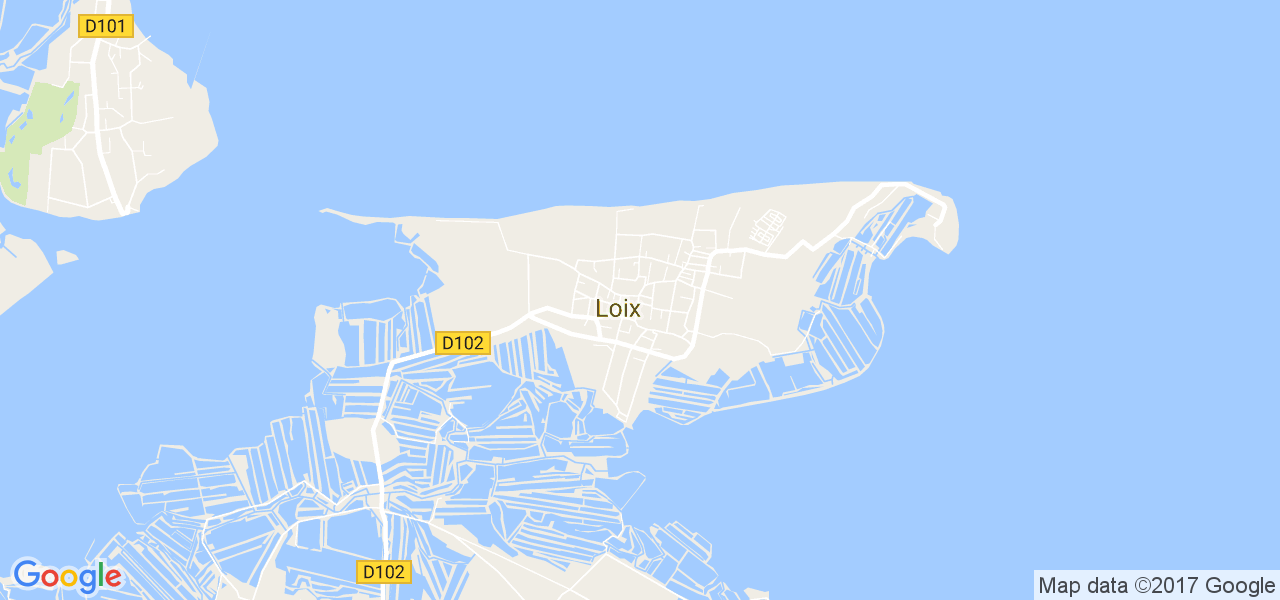 map de la ville de Loix