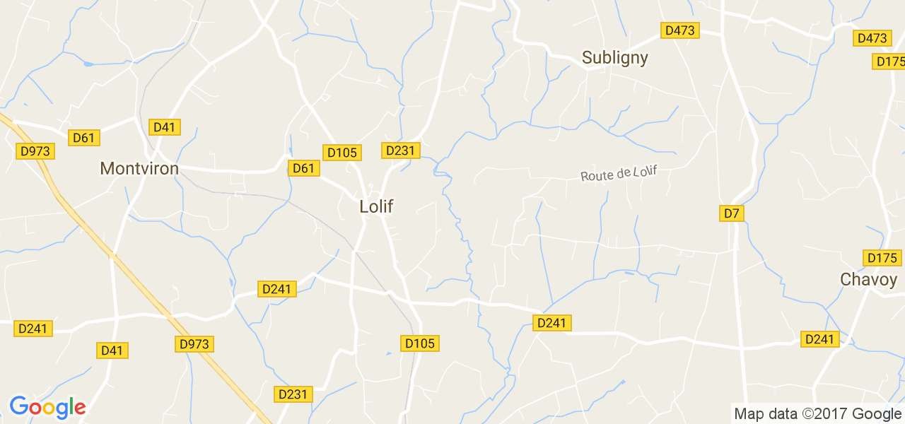 map de la ville de Lolif