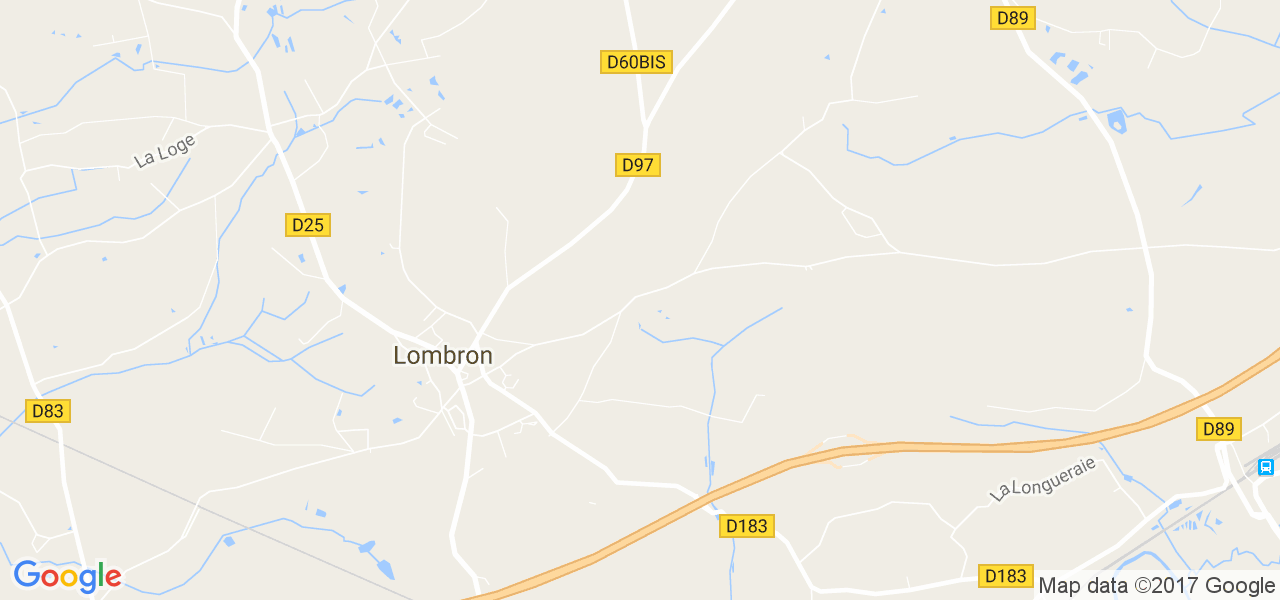 map de la ville de Lombron