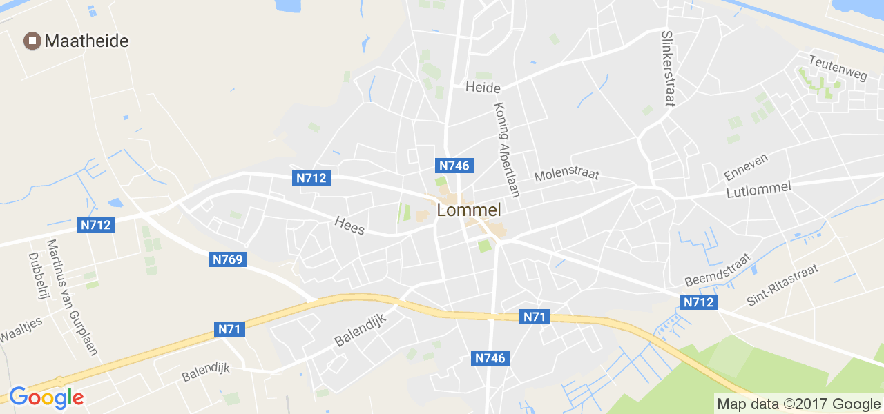 map de la ville de Lommel