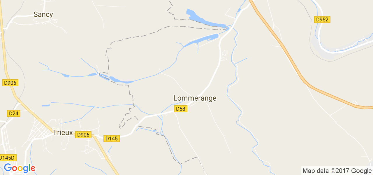 map de la ville de Lommerange