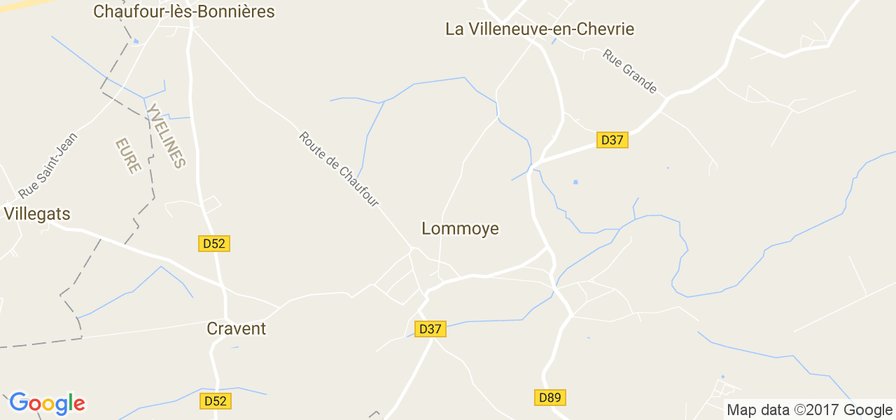 map de la ville de Lommoye