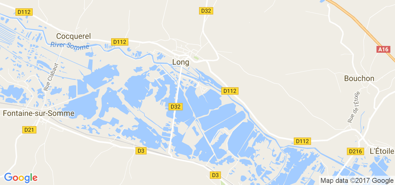 map de la ville de Long