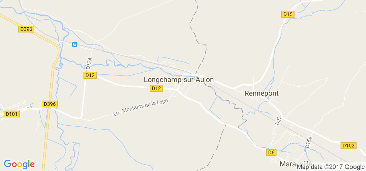 map de la ville de Longchamp-sur-Aujon