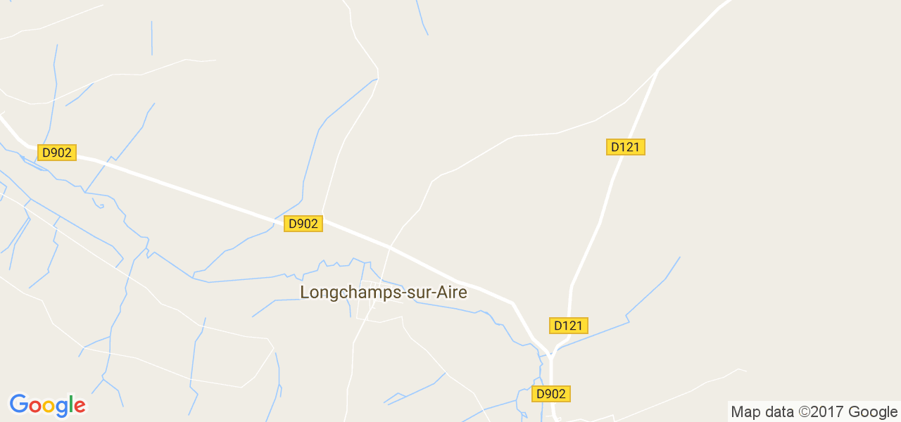 map de la ville de Longchamps-sur-Aire