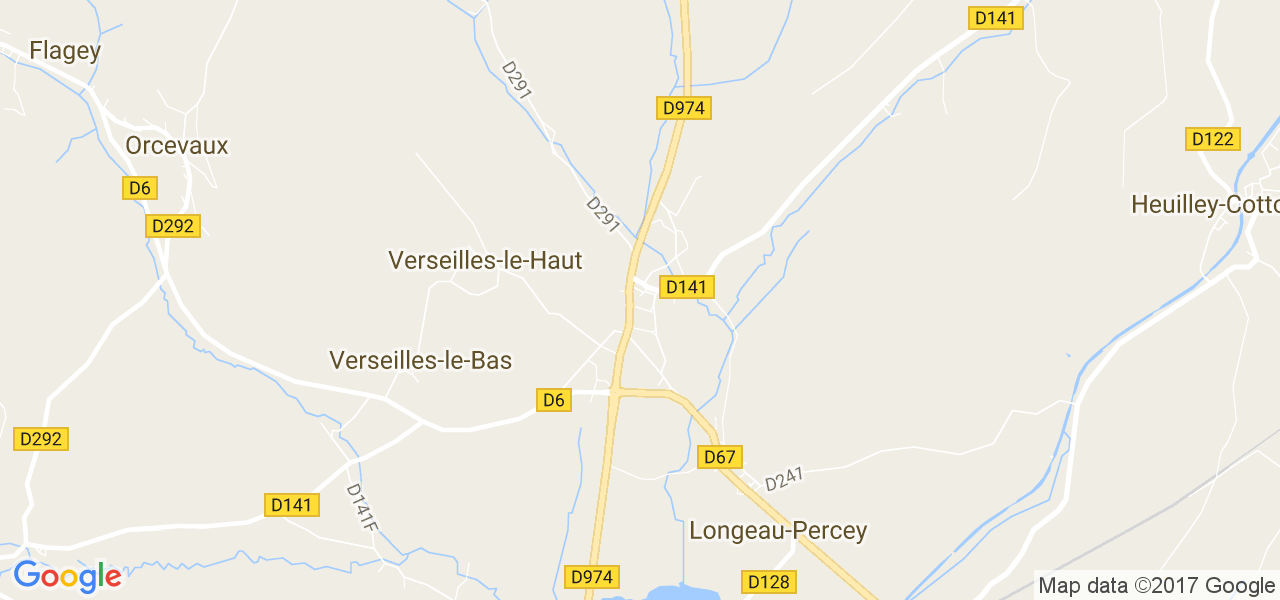 map de la ville de Longeau-Percey