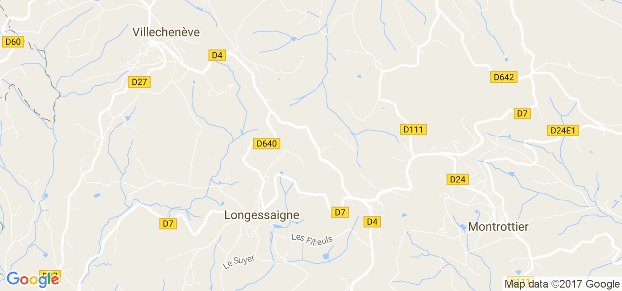 map de la ville de Longessaigne