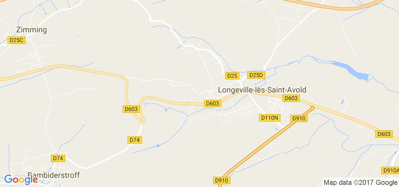 map de la ville de Longeville-lès-Saint-Avold