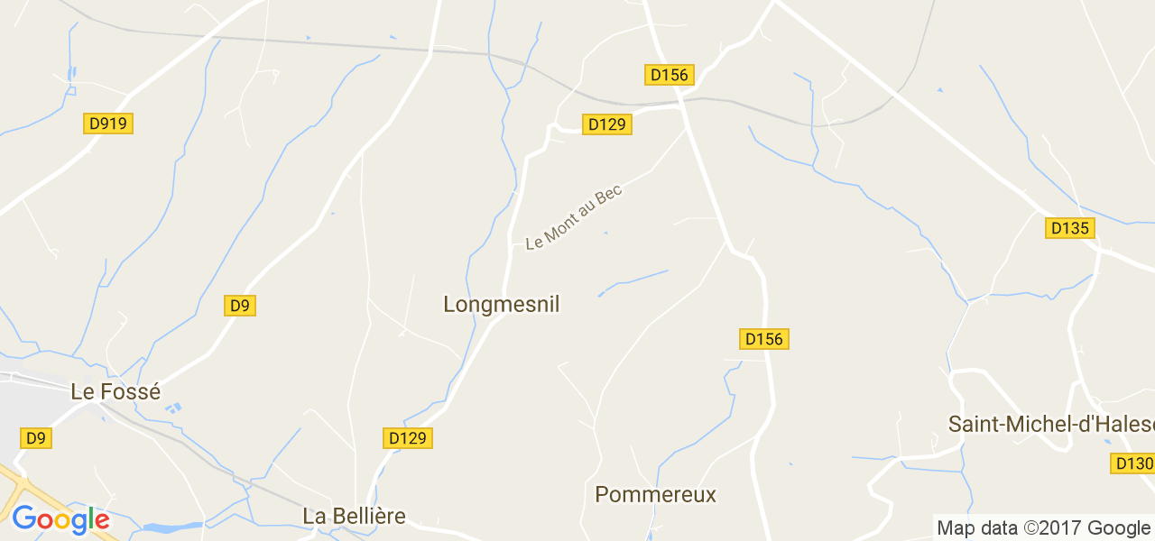 map de la ville de Longmesnil