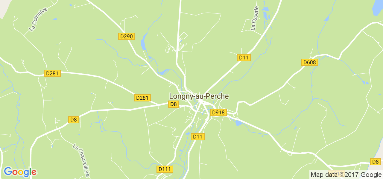 map de la ville de Longny-au-Perche