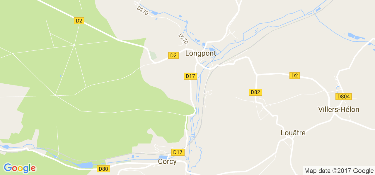 map de la ville de Longpont