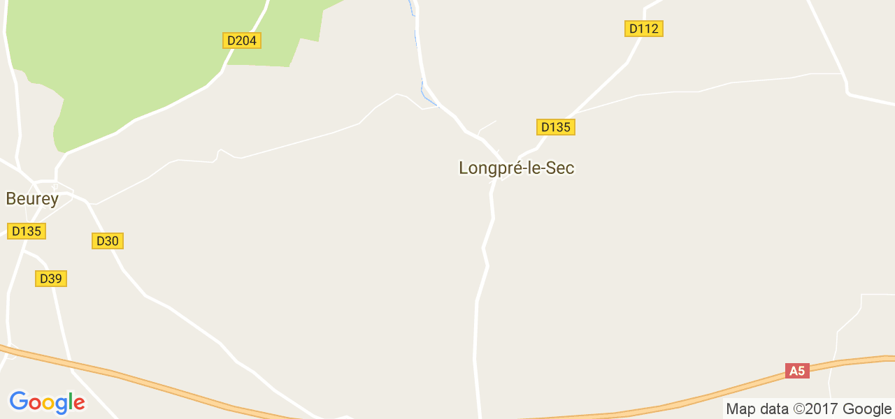 map de la ville de Longpré-le-Sec