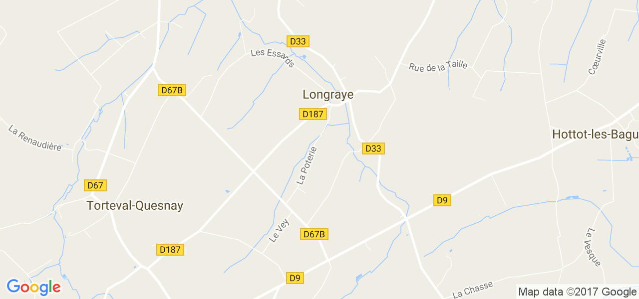 map de la ville de Longraye