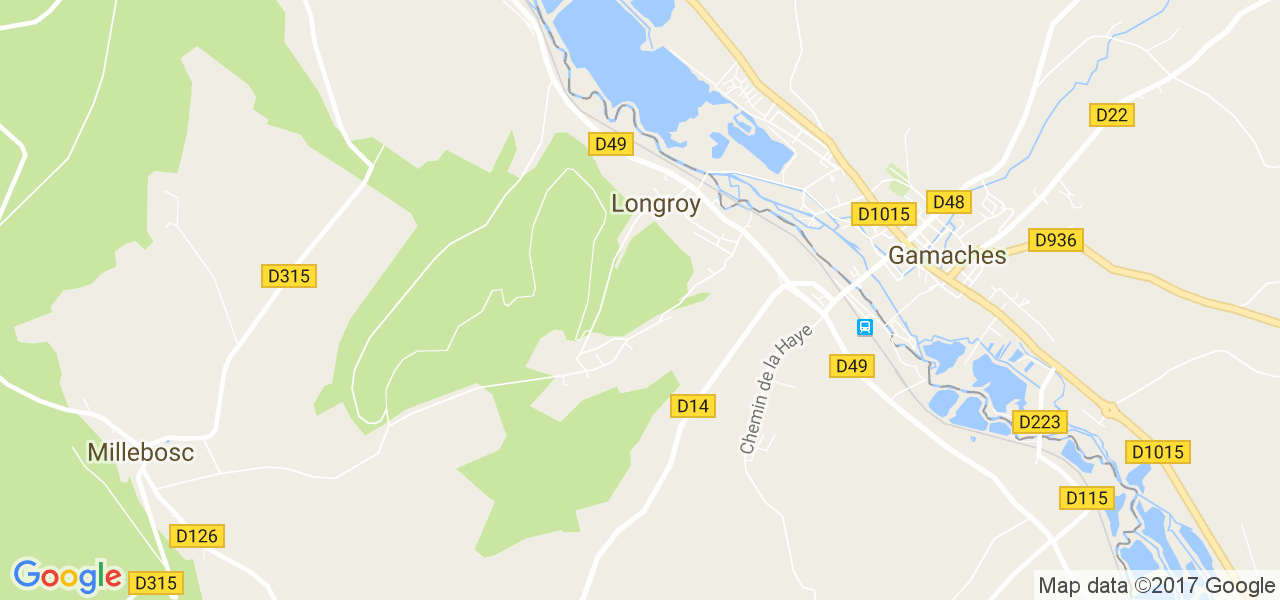 map de la ville de Longroy