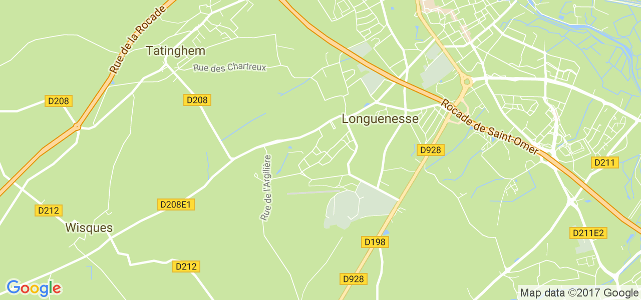 map de la ville de Longuenesse