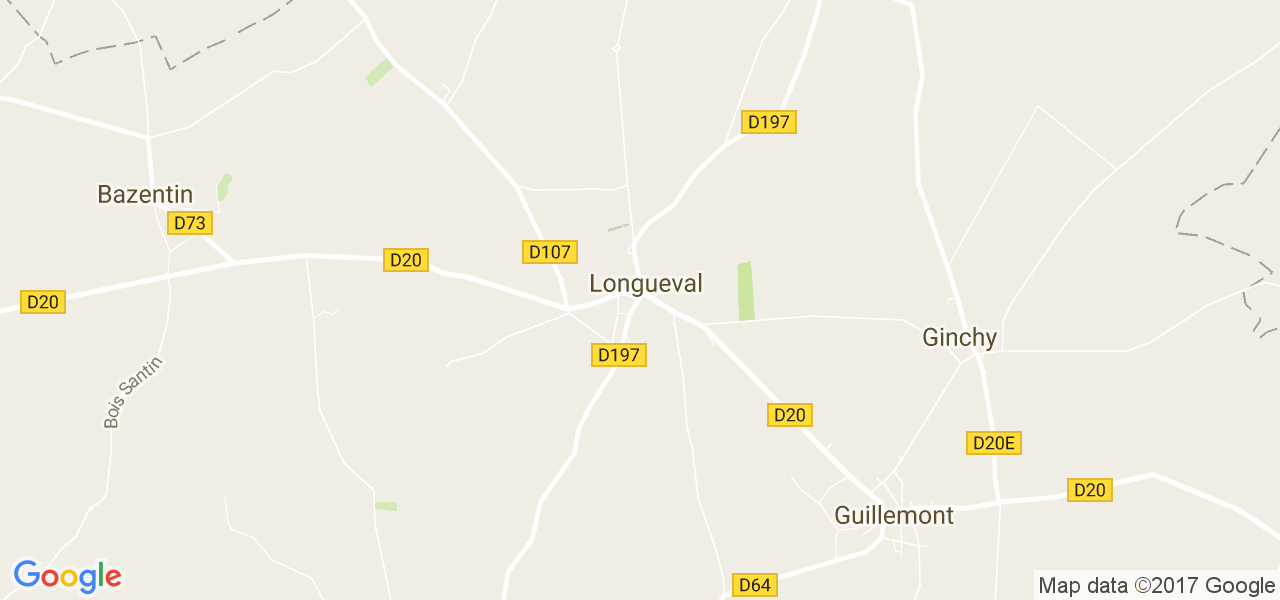 map de la ville de Longueval
