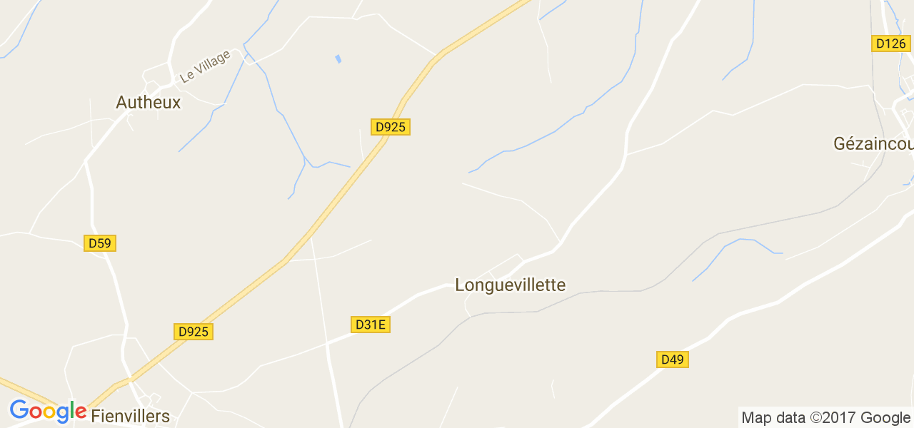 map de la ville de Longuevillette