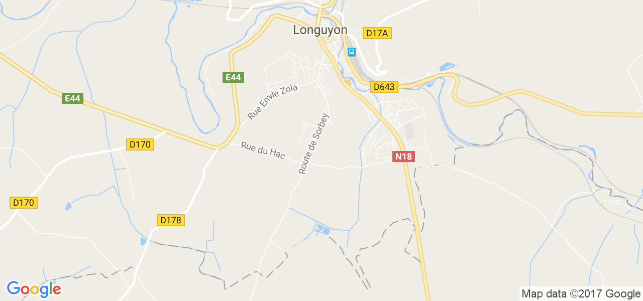 map de la ville de Longuyon