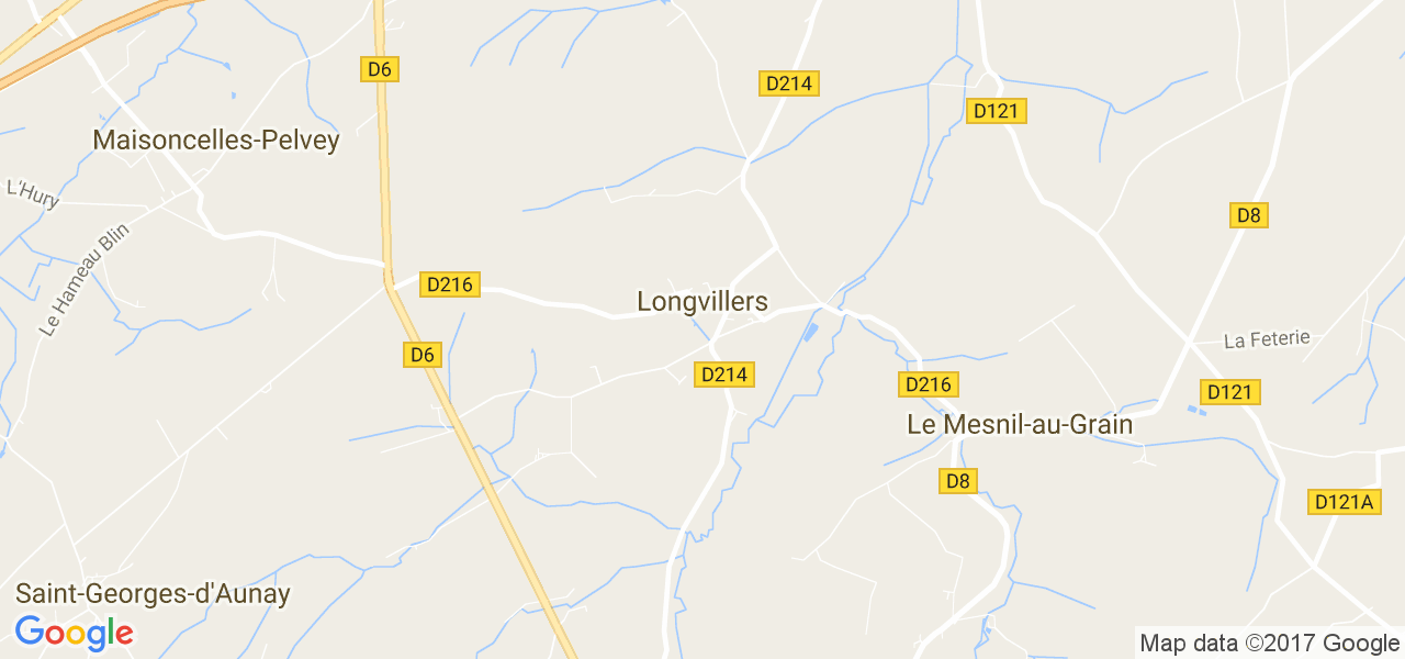 map de la ville de Longvillers