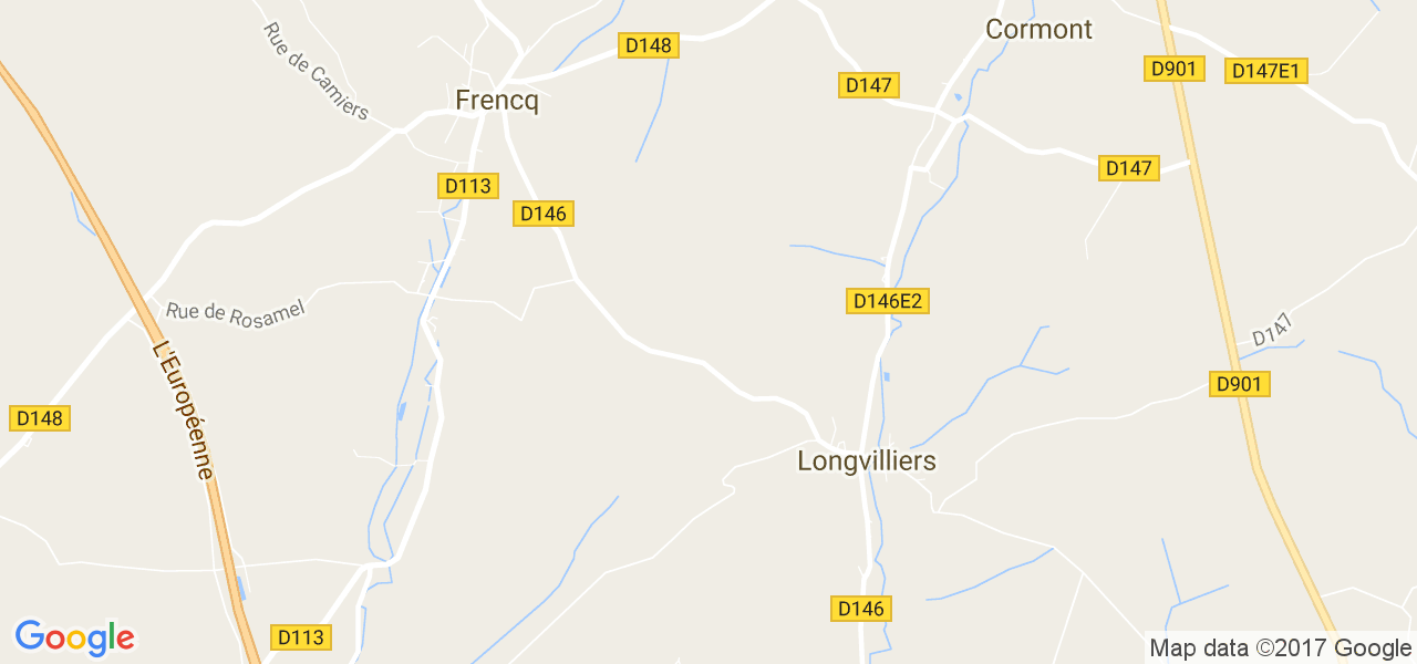 map de la ville de Longvilliers