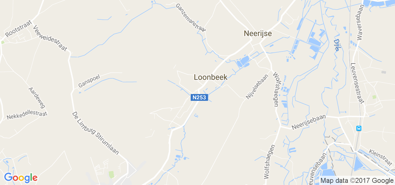 map de la ville de Loonbeek