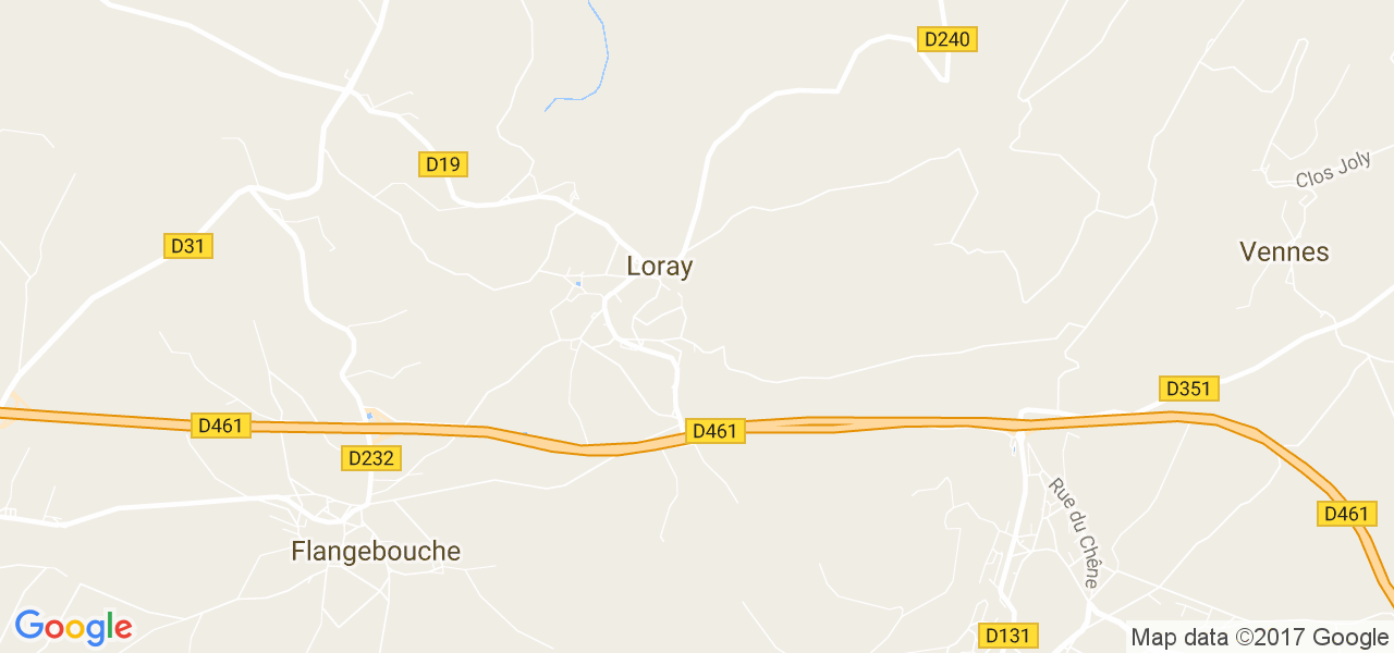 map de la ville de Loray