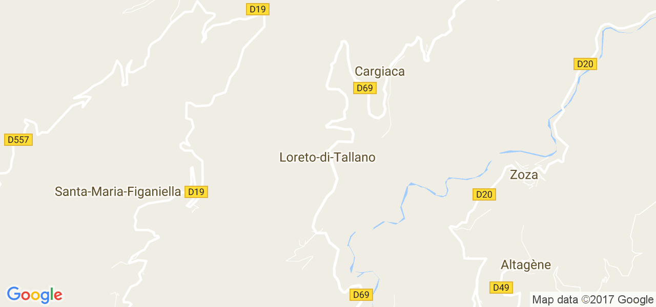 map de la ville de Loreto-di-Tallano