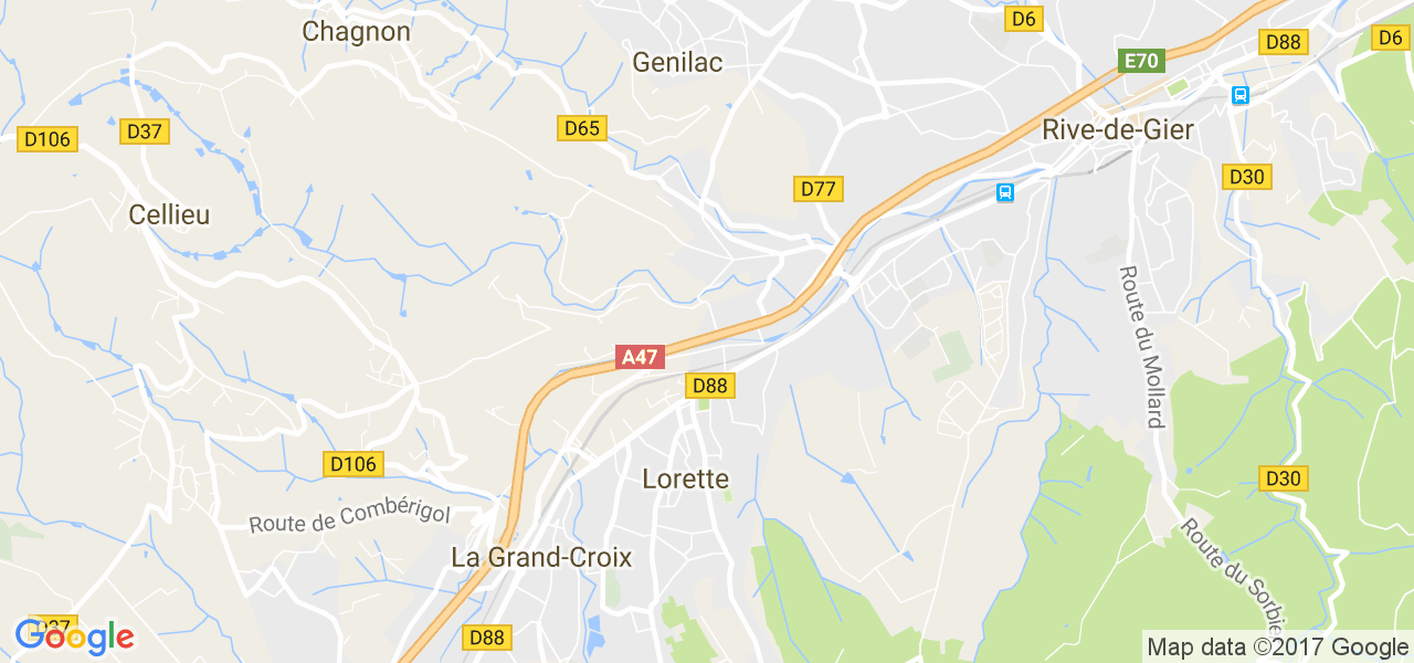 map de la ville de Lorette