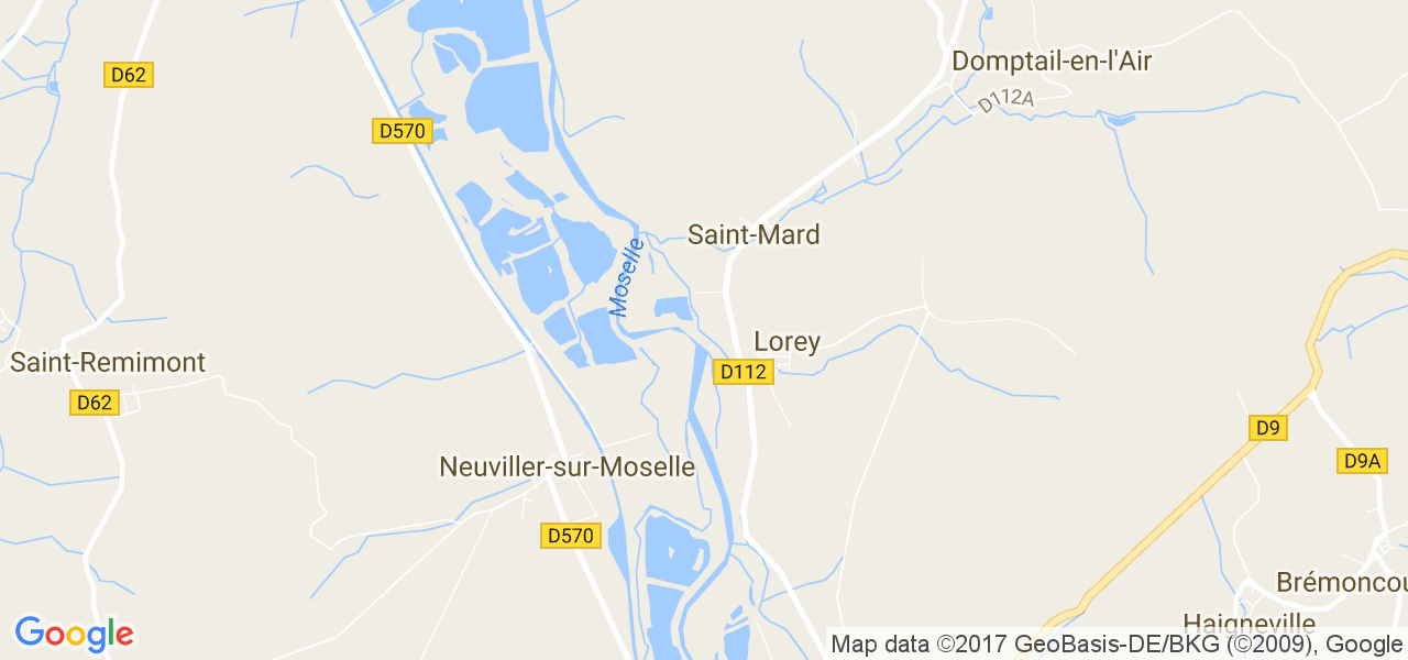 map de la ville de Lorey