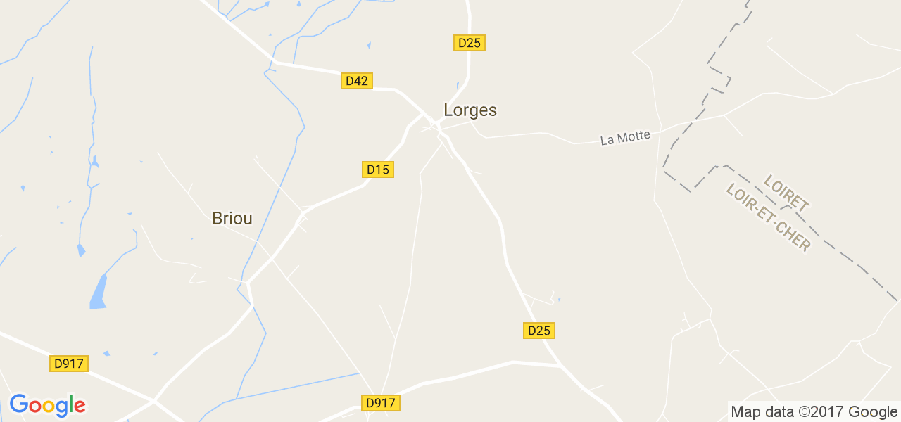 map de la ville de Lorges