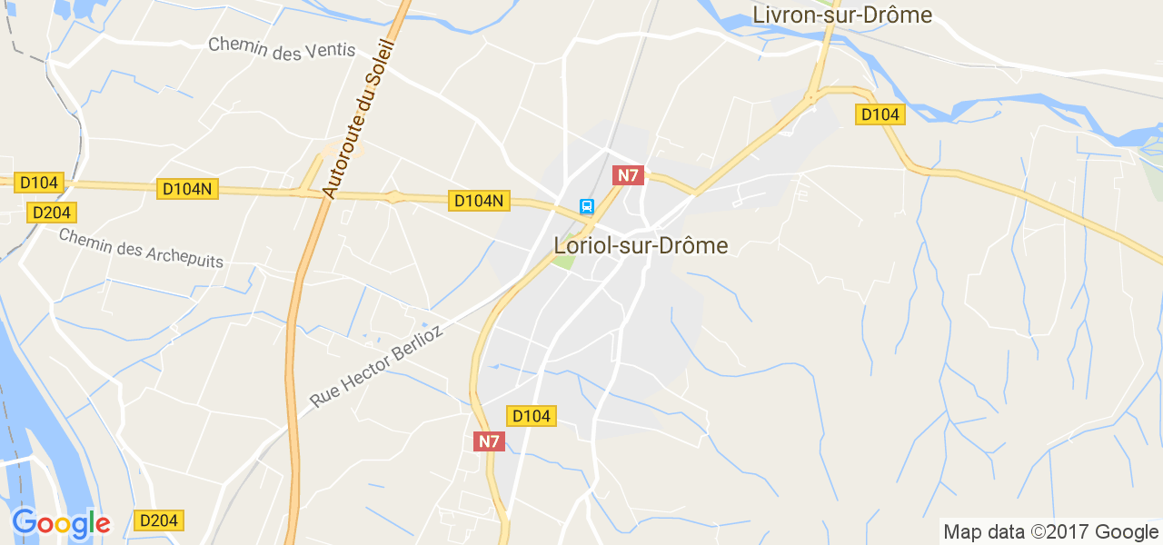 map de la ville de Loriol-sur-Drôme