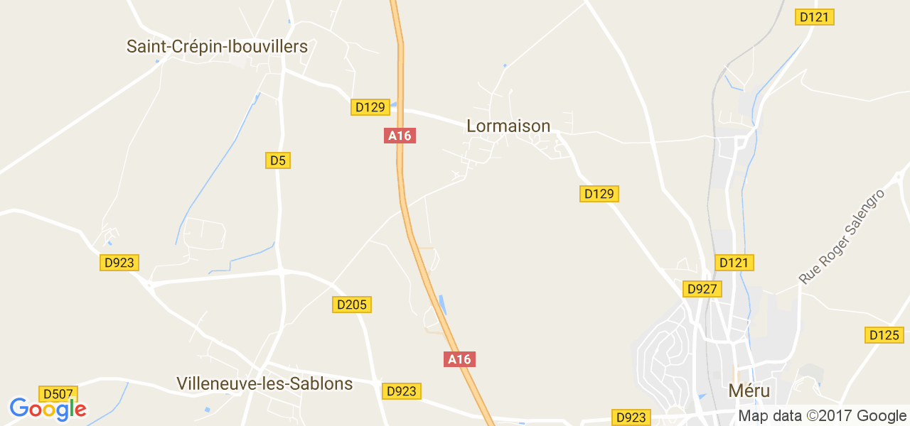 map de la ville de Lormaison